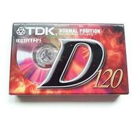 TDK D120 x 1 cassettes de 120 minutes.