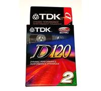 TDK D120L2-Lot de 2 cassettes audio haute performance IECI/Type I Position normale