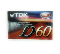 TDK D60 IEC I/TYPE 1 haute cassette audio de sortie.