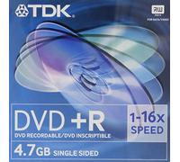 TDK - DVD+R - 4.7 Go 16x - boîtier CD - support de stockage