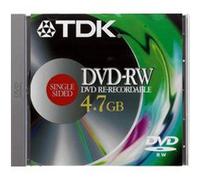 TDK - DVD-RW - 4.7 Go 2x - boîtier CD G