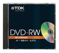 TDK DVD+RW Disk Rohling 4700MB 4xSpeed JewelCase