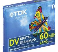 TDK DVM-60 MiniDV Cassette vidéo pour caméscope 60 minutes d'autonomie