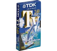 TDK Cassette VHS E-240-TV vierge 240 minutes (4 heures)