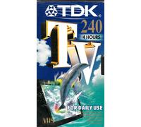 TDK E-240-TV - Cassette VHS vierge - 240minutes (4heures)