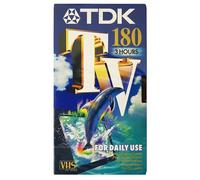 TDK Cassette VHS E180 TV vierge