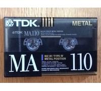 TDK Ma110 Métal Biassed en alliage de métal 110 minutes cassette