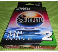 TDK P6-120 MP 8 mm MP caméscope vidéo premium ruban adhésif Lot de 2 Taille unique