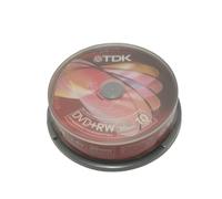 TDK - Pack 10 Dvd+Rw 1,4 Gb caja rosa