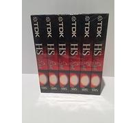 TDK Premium Qualité VHS T-160 cassettes vidéo, 8 heures (6-pack)