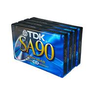 TDK SA 90 High Bias Ultimate CD Lot de 4 Cassettes Audio Vierges