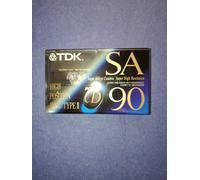 TDK sealed cassette, tape, SA 90, Type II for CD