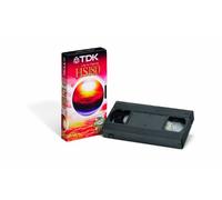 TDK t03157 Cassette vidéo S-VHS HS-180 (Lot de 2) 180 Minutes d'autonomie