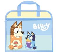 TDL Bluey Sac à livres zippé, bleu, Taille unique, Décontracté