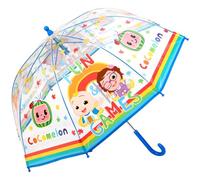 TDL Cocomelon Parapluie pour enfants Brolly POE Dome Housse de pluie légère transparente, bleu, S
