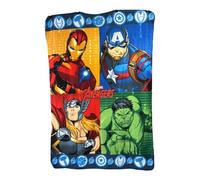 Couverture polaire Avengers pour enfants - Super douce et douillette - 100 x 140 cm - Cadeau pour chambre de garçon - Canapé-lit - Motif personnages