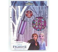 TDL Disney Frozen Set - 3 Bracelet + 18 Pendentif - Licence Officielle - 3 Bracelets + 18 Charms