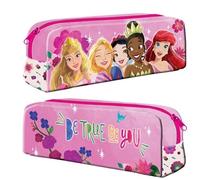 TDL Disney Princesses Trousse scolaire Ariel Blanche-Neige, rose, Trousse à crayons