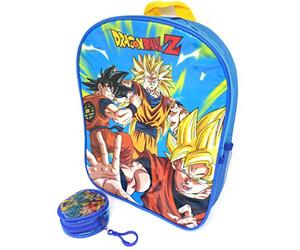 TDL Dragon Ball Z Ensemble-Cadeau Sac À Dos + Portefeuille - Licence Officielle - Backpack + Coin Purse - Gift Bundle