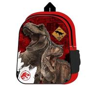 TDL Jurassic World From Jurassic Park Dinosaur T-Rex Sac à dos d'écolier pour enfants et voyages, rose, taille unique, Rouge (rosso), Taille Unique