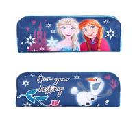 TDL La Reine des Neiges Elsa & Anna Trousse Fille, bleu, Trousse rectangulaire zippée