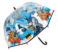 TDL Parapluie Batman pour enfants Brolly POE dôme transparent léger housse de pluie motif super-héros, bleu, S