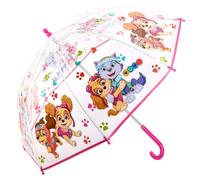 TDL PAWPATROL Parapluie pour enfants en forme de dôme léger Rose Skye et Everest Stick