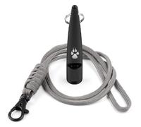 TDL Sifflet de dressage pour chien avec cordon - Sifflet pour chien avec son fort, solide et son de grande portée - Sifflet de rappel idéal pour chiens à haute fréquence pour la plupart des races -