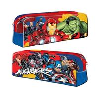 TDL Trousse à crayons Marvel Avengers - Avec Iron Man, Hulk, Captain America, Thor et plus encore - Organiseur de papeterie scolaire durable