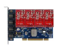TDM400P Asterisk Carte avec 4 FXO PCI Carte Asterisk,Issabel,FreePbx,Dahdi Système de téléphonie Tdm400
