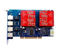 TDM410p Carte FXO,avec 4 FXO, PCI Carte Asterisk,Issabel,FreePbx Asterisk PBX Système de téléphonie TDM400P Tdm410