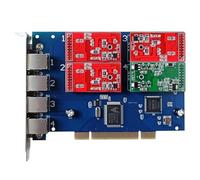 TDM410P Carte FXO FXS,avec 3 FXO + 1 FXS,VOIP PCI Carte Asterisk,Issabel,FreePbx FXS FXO Asterisk Free PBX Système de téléphonie