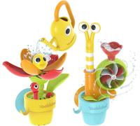 TDRFL-40218-Jardin Éphémère¿Jouet Bain Bébé Sur Le Thème Du Jardinjeu Bain Et Douche-Arrosoir,Escargot,Fleurs-Cadeau Bébé Dès 18 Mois