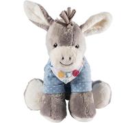 TDRFL-6022000 Peluche Musicale,Âne Emmi,Mécanisme Musical Remplaçable,Taille: L,Bleu Clair/Gris