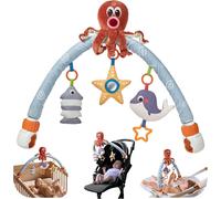 Tdrfl-Arche De Jeux Bébé Voyage Pour Poussette,Suspendre Hochet Jouets Cadeaux Pour Tout-Petits,Éveil De Jeux Bébé Jouets Avec Son,Arche D'activités Multi Supports Pour Bébé Siège De Voiture Berceau