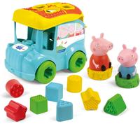 TDRFL-Baby 17886 Bus De Tri De Formes Avec Peppa Pig¿Jeu À Emboîter Avec Formes Et Trous Pour Favoriser La Motricité Et La Coordination Pour Les Enfants À Partir De 9 Mois