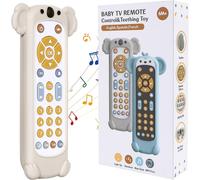 TDRFL-Jouet Telecommande Bebe,Jouets Musicaux Pour Bébés Avec Plus De 100 Chansons,Jouets Sensoriels Pour Garçons Et Filles De 6,9,12 Et 18 Mois,Jouets Bébés Avec Couvercle En Silicone