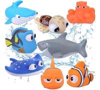 TDRFL-Le Monde De Nemo Toys¿8 Pièces Le Monde De Dory Nemo Jouets De Bain Flottants Pour Bébé Animaux Marins Jouet De Bain Pour Enfants Et Tout-Petits Jouet De Douche Et De Natation