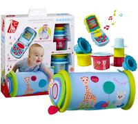 TDRFL-Les Essentiels De L'Eveil-Jouet Educatif-Kit Complet-Développe Les Sens De Bébé-L'Ouïe,Le Toucher,L'Odorat,La Vue Et Le Gout,Multicolore