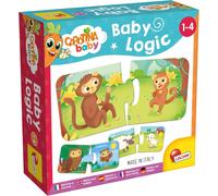 TDRFL-Lisciani-Carotina Baby-Logique Bébé Mamans Et Petits-Jeu Éducatif D'Eveil Pour Enfants De 1 À 4 Ans-12 Puzzles De 2 Pièces À Associer-Développe Observation,Logique Et Coordination