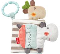 Tdrfl-Livre À Toucher Loopy&lotta-Livre En Tissu Avec Anneau De Fixation Pour Poussette-Avec Couineur,Hochet,Papier Bruissant&miroir-Pour Bébés&jeunes Enfants Dès 0+ Mois