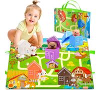 TDRFL-Montessori Jouet Bébé 1 2 3 Ans,Jeux Montessori Jouet D'Éveil Cadeau Enfant 1 2 3 Ans Garçon Fille Jeux Bebe 6 9 12 18 Mois Parcours De Motricité Bébé