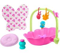 TDRFL-My Garden Baby Coffret Nénuphar 2-En-1,Couffin-Baignoire Et 7 Accessoires Pour Poupon Bébé Papillon,Jouet Pour Enfant Dès 2 Ans,Hbh46