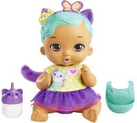 Tdrfl-My Garden Baby Poupée Bébé Chaton Boit Et Fait Pipi (30 Cm) Et Accessoires,Avec Couche Réutilisable,Bavoir Et Biberon,Jouet Enfant,Dès 3 Ans,Hhl22