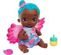 TDRFL-My Garden Baby Poupée Bébé Flamant Rose,Boit Et Fait Pipi (30Cm),Avec Couche Réutilisable,Biberon Et Accessoires,Jouet Enfant,Dès 2 Ans,Hpd11