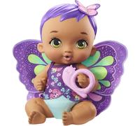 TDRFL-My Garden Baby Poupon Bébé Papillon Boit Et Fait Pipi 30 Cm Violet Avec Couche,Vêtements Et Ailes Amovibles,Poupée Pour Enfant Dès 3 Ans,Gyp11