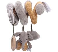 TDRFL-Spirale Jouet Pour Bébé-Unisexe-Éléphant Eddy-Jouet De Motricité-Carillon Éolien-Spirale D'Activité-Gris