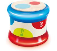 TDRFL-Tambour Bébé En Bois Qui Roule-Tambourin Pour Bébé En Bois Coloré-Instrument De Musique Découverte Du Rythme Et Des Sons-Jeux D'Éveil Musical En Bois-Jouets Sensoriels Premier Âge