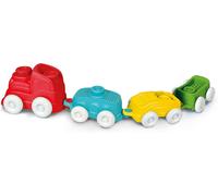 TDRFL-Train Sensoriel Clemmy Dès 6 Mois-Premières Briques Jouet-Jeu De Construction-Bloc Souple Bébé-Jouet Éveil-Développe La Motricité Fine De Bébé-Fabriqué En Italie