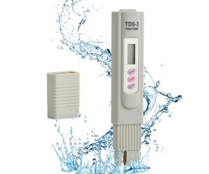 TDS Mètre Testeur Eau, LCD TDS-3 Mètre pour Qualité de l'eau Potable Testeur, Portable Numérique Température PPM Test Mesureur Pen Analyseur pour Culture Hydroponique, Aquarium, Piscine et Spa